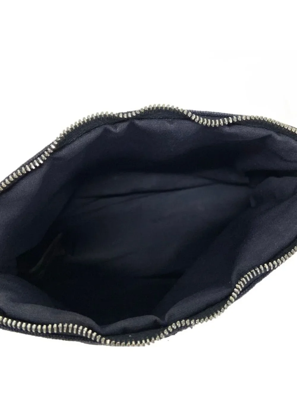 Hermes Pouch Bolide 20 Navy Light Brown Leather